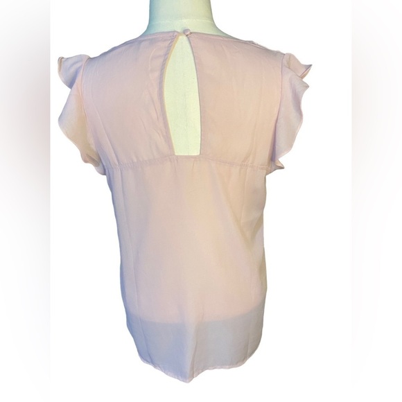 Andree by Unit Capped Sleeve Pink Tank Blouse - Picture 2 of 7